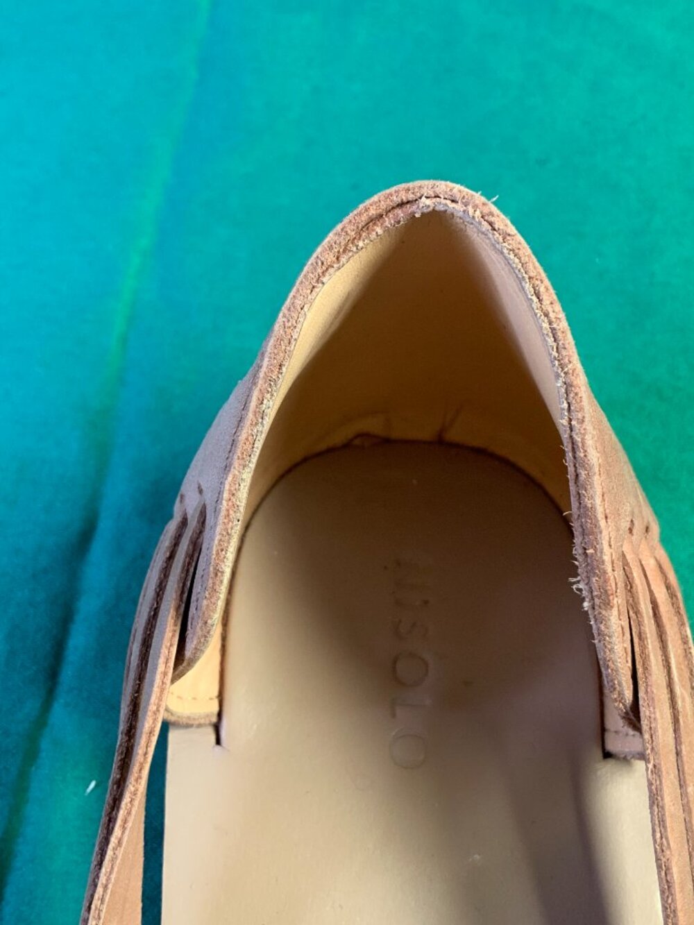 Almond Colored NISOLO Huarache Sandal Size 9 - Picture 11 of 12